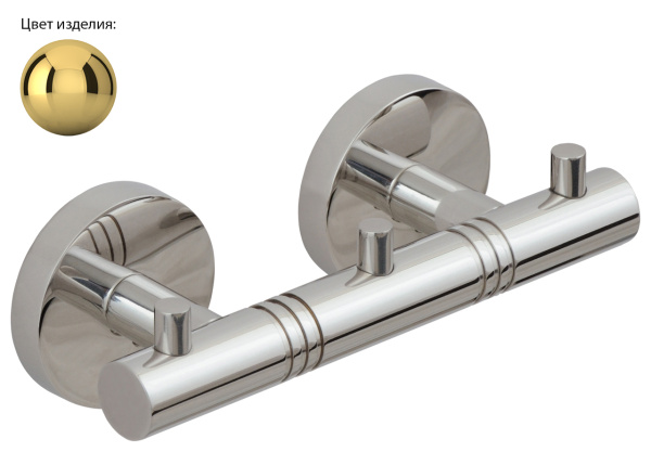 Вешалка КАНЬОН - 3 крючка / L 142 (Золото)