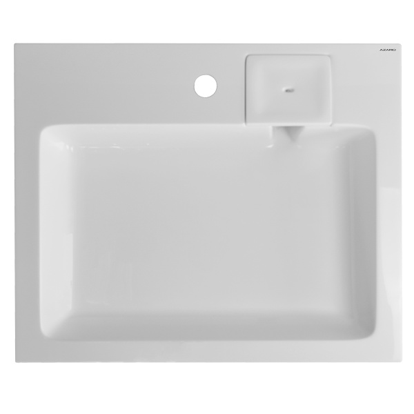 Раковина Azario Etna NEW 600х500х100 литьевой мрамор, сифон в комплекте, белая (CS00086607) в магазинах СантехГид