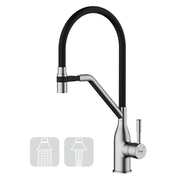 Смеситель для кухни оружейная сталь FRAP F4497-9