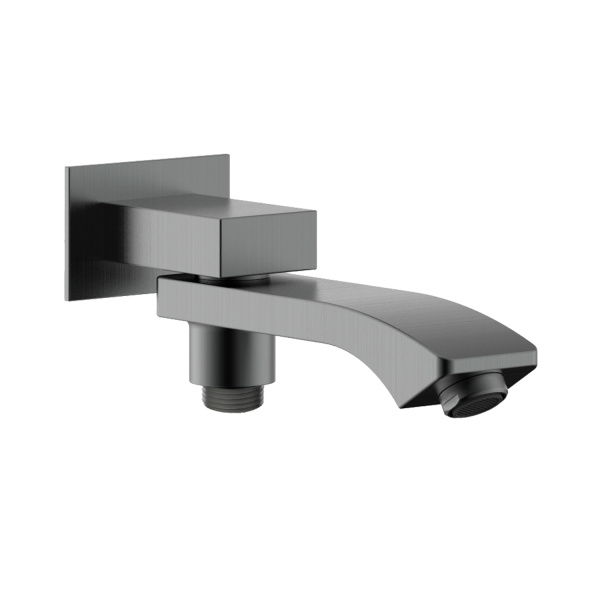 Встраиваемый наполнитель Raglo для ванны и душа излив поворотный 20см с функцией переключения латунь, Оружейная сталь R473.70.09