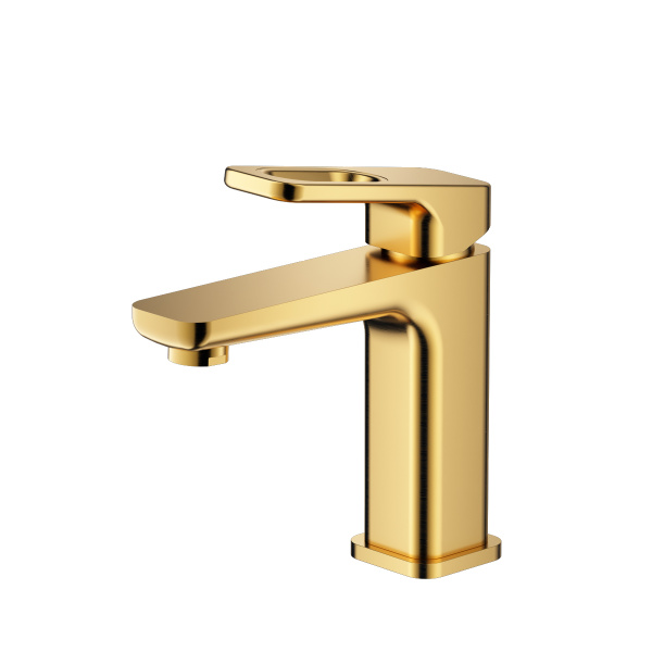 Смеситель Raglo для раковины монолитный, сатин золотой R51.10.03