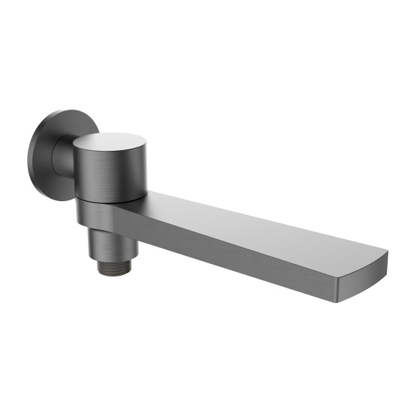 Встраиваемый наполнитель Raglo R473.75.09 для ванны и душа излив поворотный 21см с функцией переключения латунь, графит