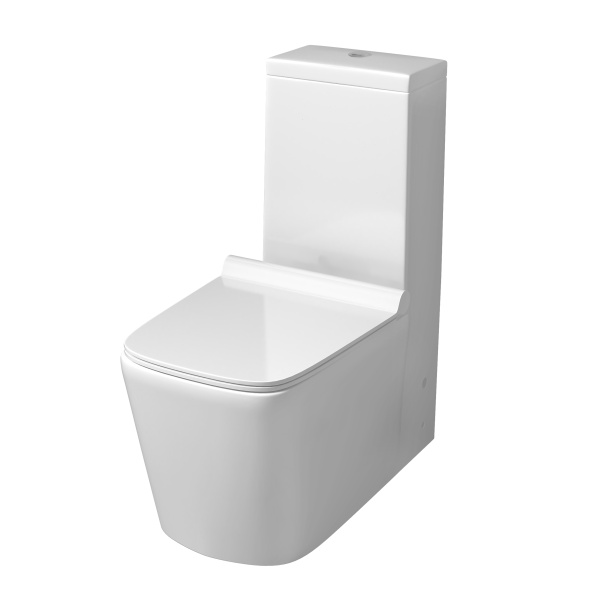 Унитаз напольный Grossman Falcon (665х350х820) белый,моноблок с тонкой крышкой,микролифт,1 GR-4400S