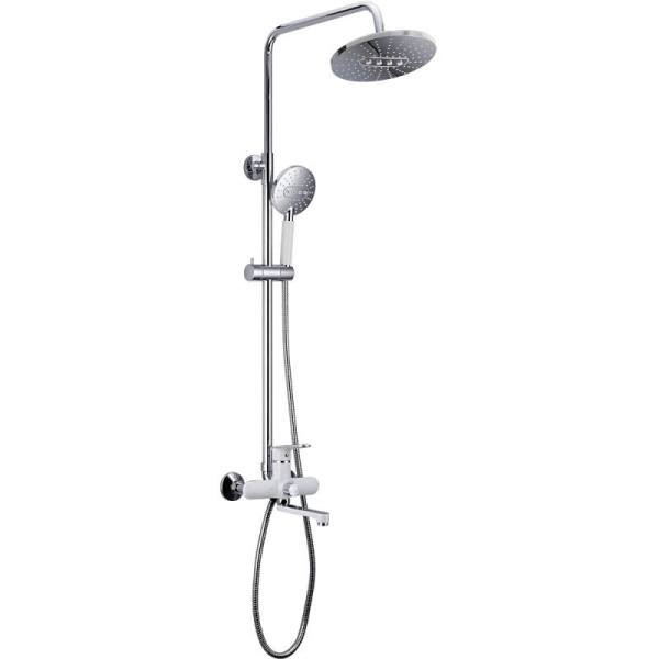 Душевая система белый хром FRAP F2449 