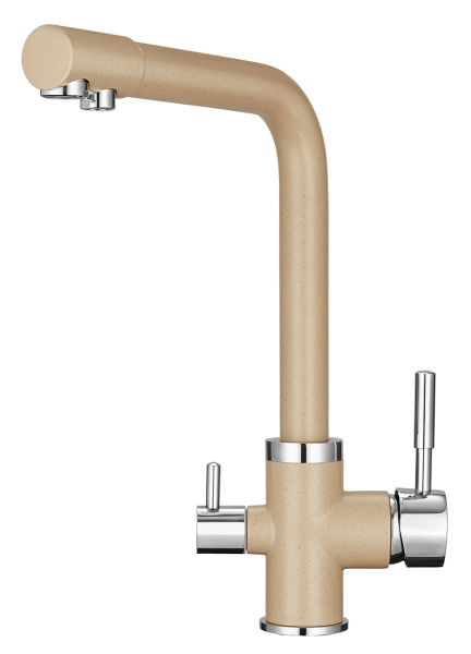 Смеситель для кухни однорыч. ПЕСОК, с подкл. для питьевой воды, GRANULA