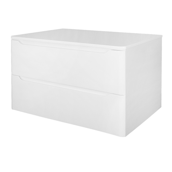 Тумба Azario LOTOS 80/2 800х460х500 подвесная, без раковины, белый глянец () CS00084144