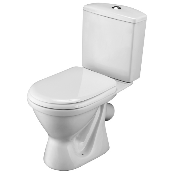 Унитаз-компакт Santek Алькор с диагональным выпуском, эконом- 2 реж., полипропилен, антивсплеск 1WH302196