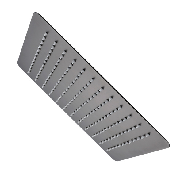 Лейка душевая верхняя Raglo R451.55.09 тропический душ 300*300мм нержавеющая сталь, графит 