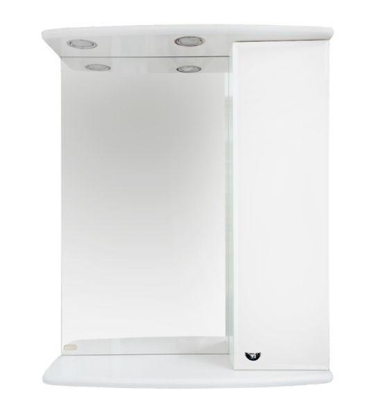 Зеркало-шкаф АСТРА -55 прав. (свет)