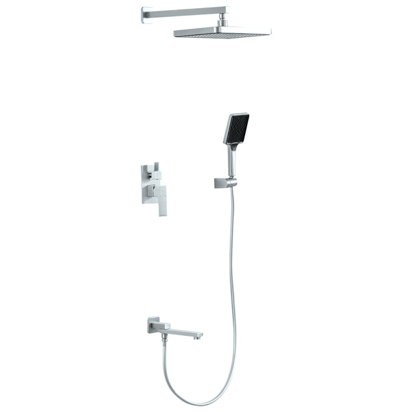 Встраиваемый смеситель для ванны с 3-функциями хром FRAP