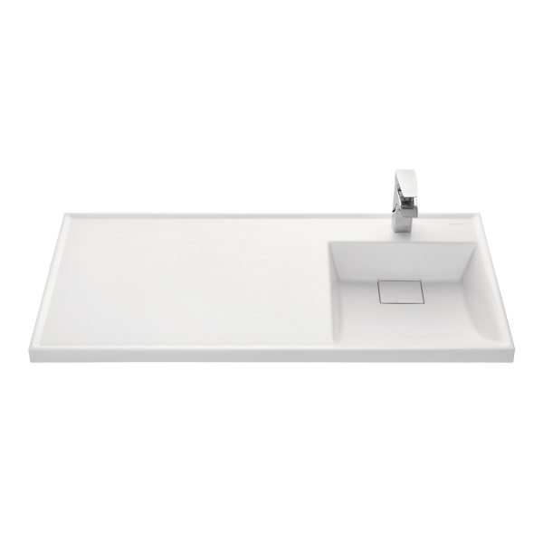 Раковина AQUATON Лондри 1050 белая правая 1A72223KLH010 в магазинах СантехГид