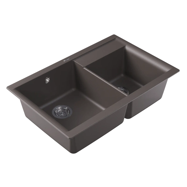 Мойка "Касси" 780, серый шелк FG