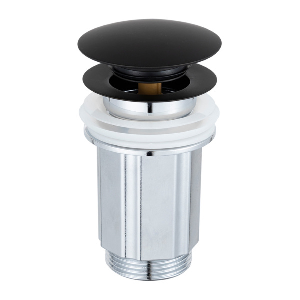 Донный клапан автомат черный FRAP F67-6 в магазинах СантехГид