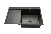 Мойка 0.8мм черная 780x500x215mm GAPPO GS7850-6R