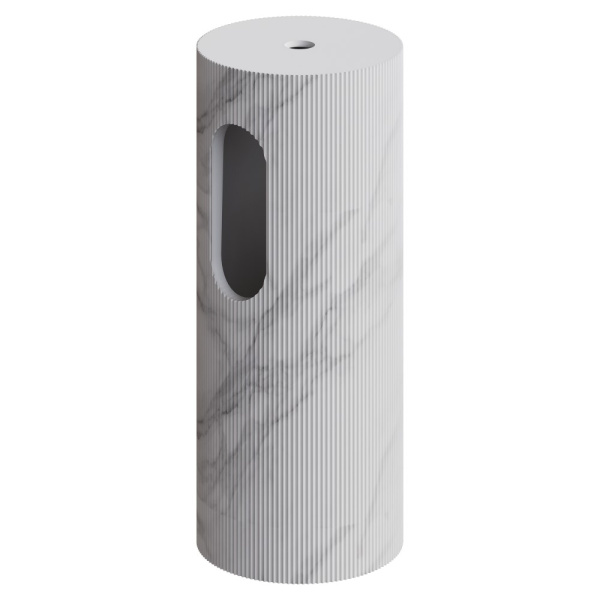 Пьедестал для раковины рифленый Corian 300*720 Calacatta в магазинах СантехГид