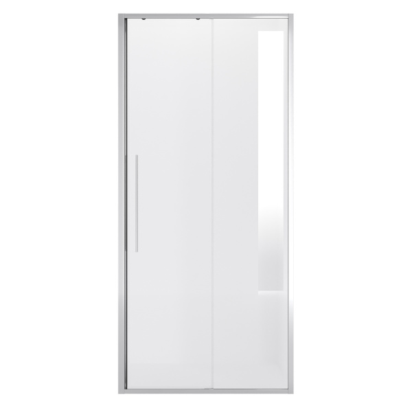 Дверь в нишу Niagara Nova (100х195) хром,стекло прозрачное,дверь раздвижная,1 место NG-64-10A 