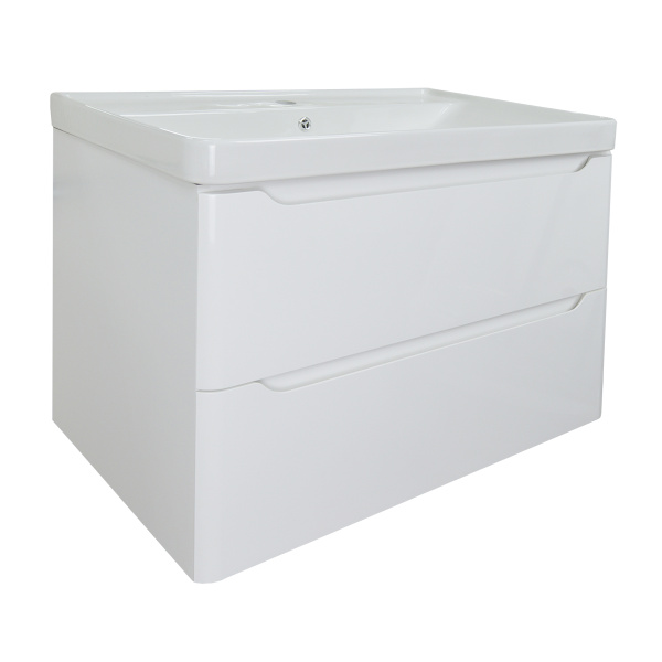 Тумба Azario LOTOS 70/2 700х460х500 подвесная, без раковины, белый гланцевый () CS00084143