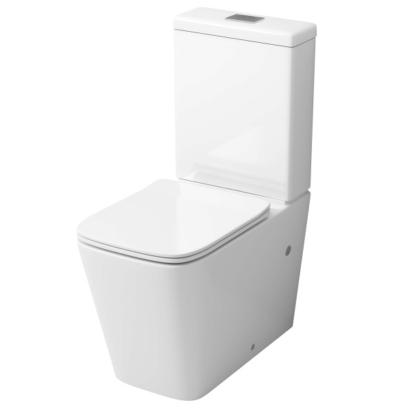 Унитаз напольный Grossman (640х360х830) безободковый,белый с тонкой крышкой,микролифт,2 мес GR-4445S