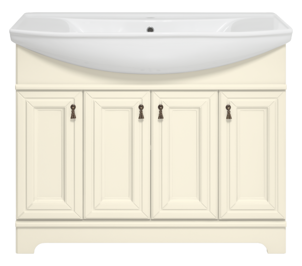 Тумба под раковину Misty Лувр 105 (слоновая кость)