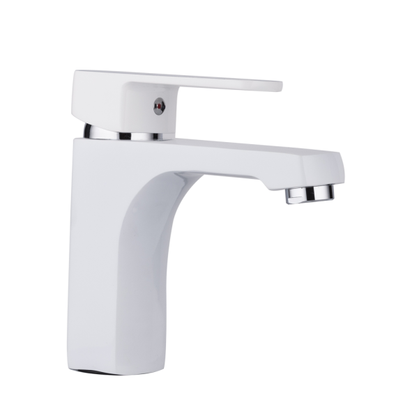 Смеситель для раковины белый FRUD R10301-2