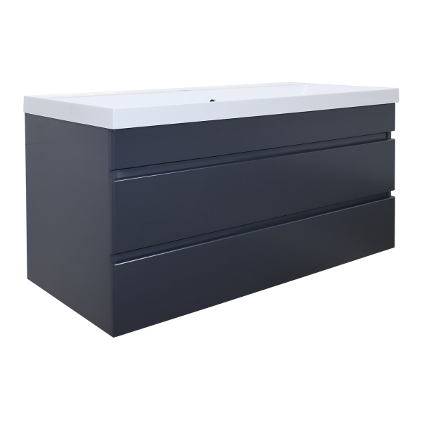 Комплект Azario Тумба Эстима 100/2 995х447х555 подвесная, с раковиной Астория 100, графит () CS00094586