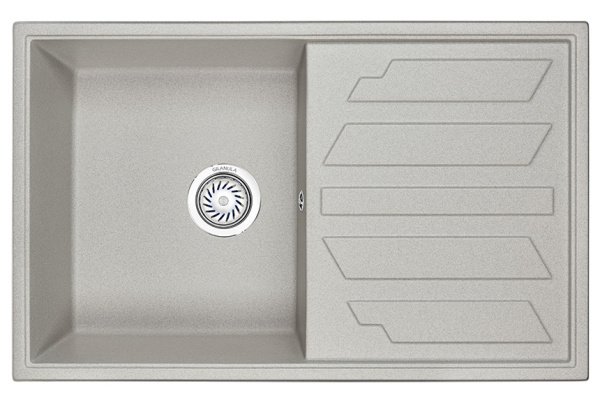 Кухонная мойка GRANULA (8002, БАЗАЛЬТ)
