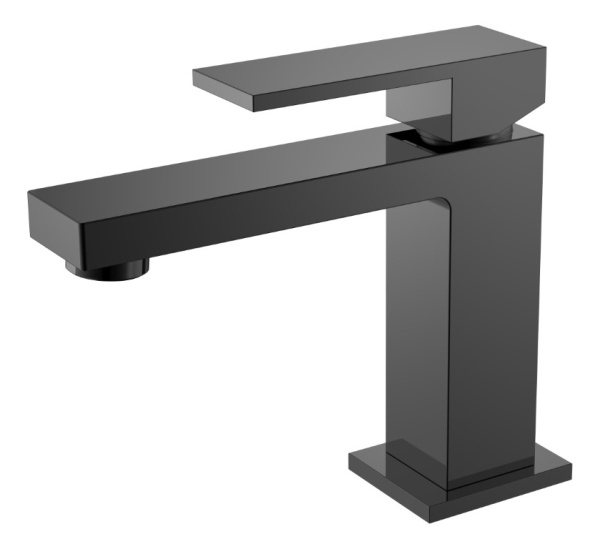 Cмеситель для умывальника Qubic Shine Gun Metal