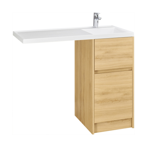 Корпус тумбы под раковину AQUATON Лондри 40 Дуб Сантана без фасада 1A267001LH0C0