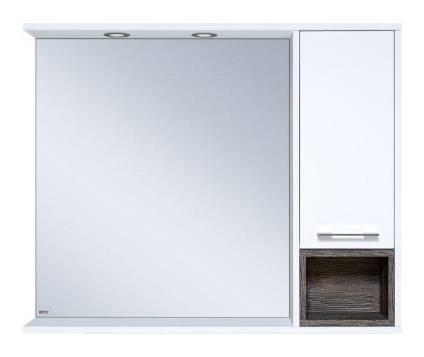 Зеркало-шкаф Фетта -100 правый подвесной