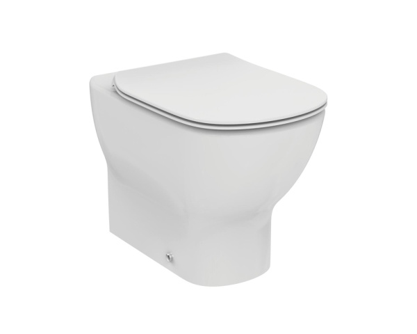 TESI AquaBlade® Напольный пристенный унитаз соло, горизонтальный выпуск (универсальный), глу T007701