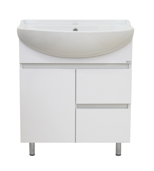 Амур - 70 Тумба напольная с 2 ящ. (ПВХ) + раковина