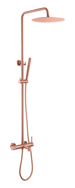 Стойка для душа со смесителем UNO Copper Brushed