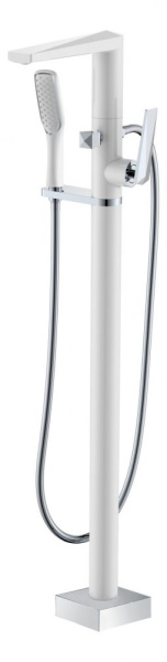 Смеситель напольный VENTURO белый-хром