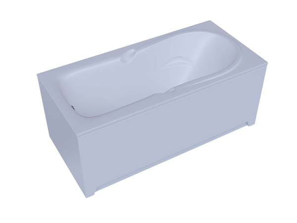 Акриловая ванна Aquatek Леда 170x80 прямоугольная, слив слева, с каркасом и экраном, без гидромассажа