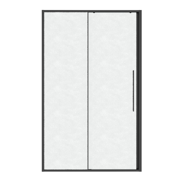 Дверь в нишу Niagara Nova (110х195) графит,раздвижная влево,стекло шиншилла,1 место NG-34-L11CHGR 