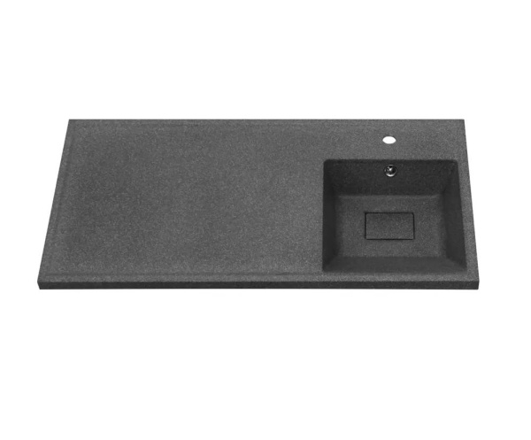 Раковина AQUATON Лайн 1000 правая, графит 1A72073KLF21R в магазинах СантехГид
