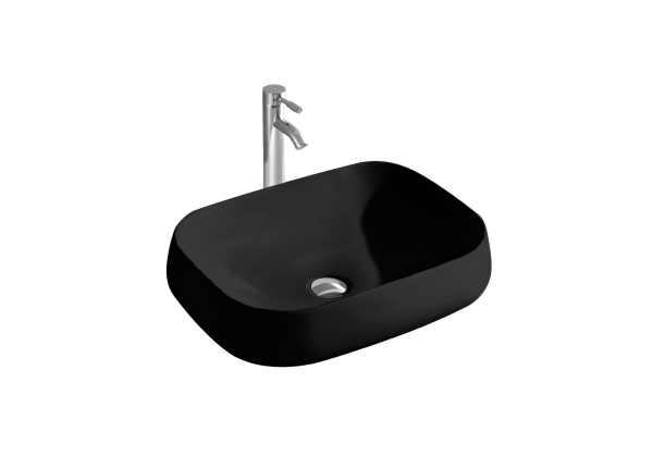 Раковина накладная для установки на столешницу AQUATEK AQ5526-MB 560*420*140, матовый черный в магазинах СантехГид