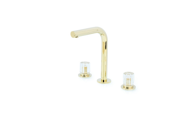 Смеситель на столешницу ELEGANTE на 3 отв. GOLD