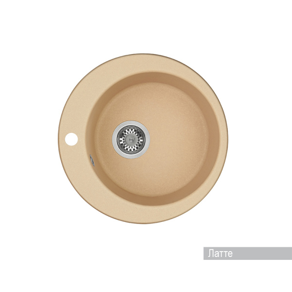 Кухонная мойка AQUATON Иверия 480 мм., латте () 1A711032IV260