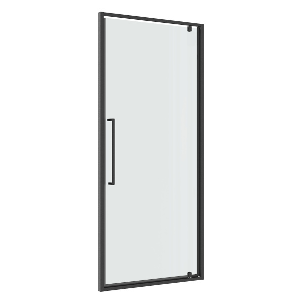 Дверь в нишу Niagara Nova (100х195) распашная,графит,стекло прозрачное,1 место NG-35-10AGR 