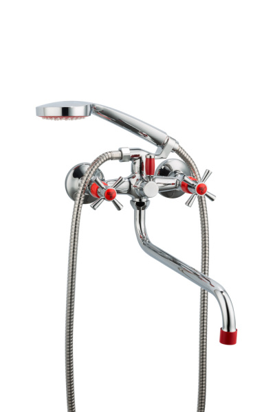 Смеситель для ванны красный FRUD R22118-10