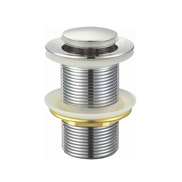 Донный клапан для раковины Raglo без перелива (клик-клак), латунь, хром R600.04 в магазинах СантехГид