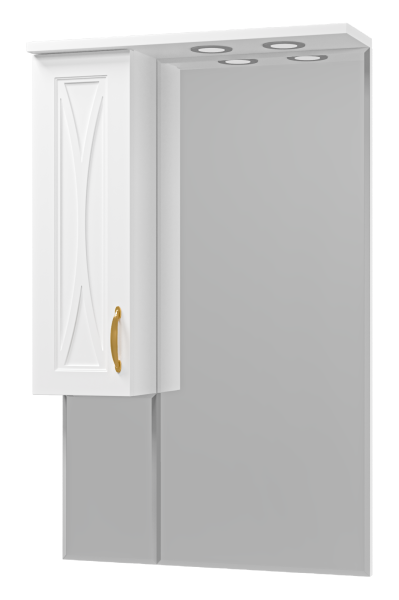 Зеркало-шкаф Амбра - 65 лев. (свет)