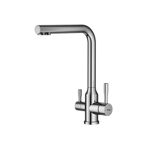 Смеситель Raglo для кухни с подключением к фильтру излив поворотный, сатин R81.61.05