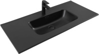 Раковина Aquanet Flat 100 черная матовая