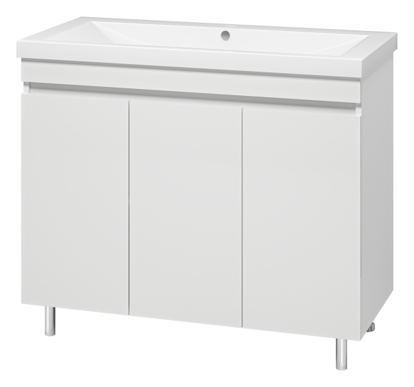 Тумба Енисей -100 прямая + раковина