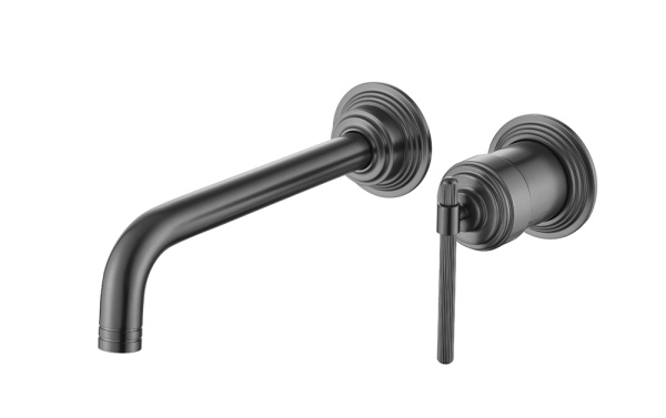 Смеситель для умывальника из стены, ETERNA GUN METAL