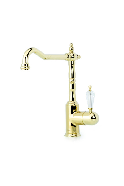 Смеситель для кухни TRADIZIONALE ORO с кристаллом SW
