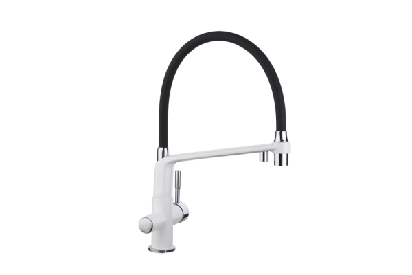 Смеситель для кухни белый GAPPO G4398-9