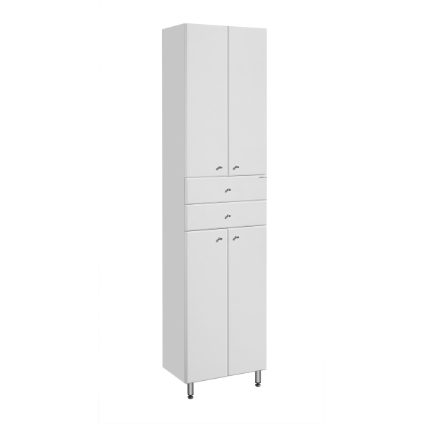 Шкаф - колонна AQUATON Симпл двустворчатая белый 1A122303SL010